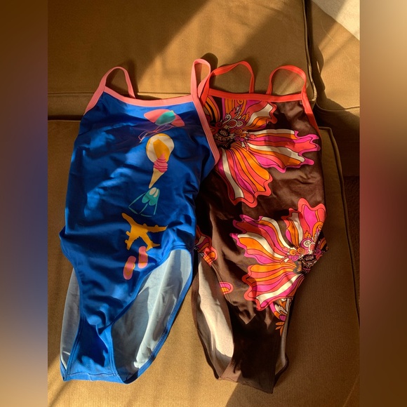 NWOT Club Swim Bundle of 2 Racersuit sized 38 - Picture 1 of 3